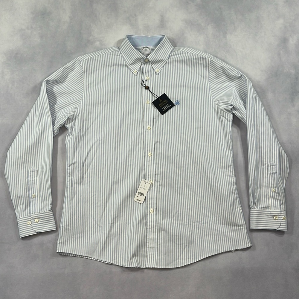 Brooks Brothers Large Stretch Oxford Neck 16.5”, Sleeve 26”